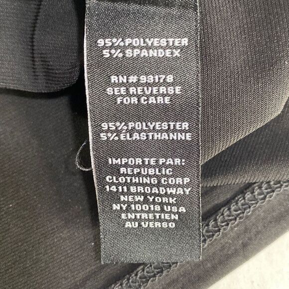 New Premise Black Cowl Neck 3/4 Sleeves Top Size 2X, Slinky Fabric - Picture 6 of 12